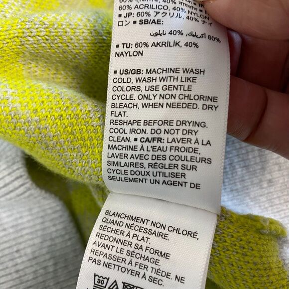 Daily Ritual Womens Zebra Striped Sweater Size M Crew Neck Long Sleeve - Picture 10 of 11